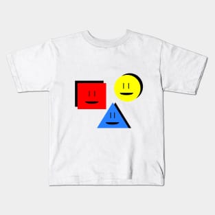 Smiley Shapes Kids T-Shirt